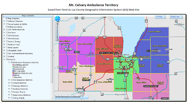 ambulance territory map