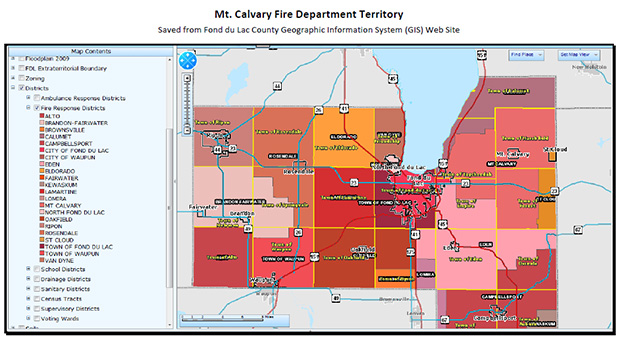 fire dept territory map